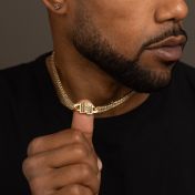 Iced Cuban Link Chain with Names - 18K Gold Plated