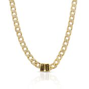 Iced Cuban Link Chain with Names - 18K Gold Plated