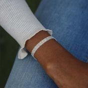 Herringbone Bracelet - Sterling Silver