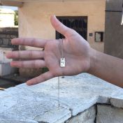 Classic Bar Initial Necklace - Silver Plated