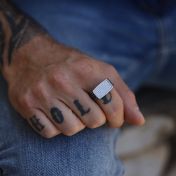 Joshua Signet Men Ring - Sterling Silver