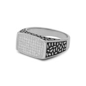 Joshua Signet Men Ring - Sterling Silver