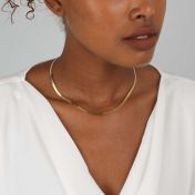 Katherine Herringbone Necklace [18K Gold Vermeil]