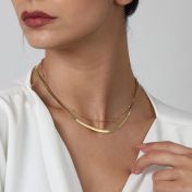 Katherine Herringbone Necklace [18K Gold Vermeil]