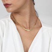 Katherine Herringbone Necklace [18K Gold Vermeil]