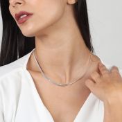 Katherine Herringbone Necklace [Sterling Silver]