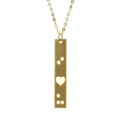 I Love You Braille Necklace [Classic]