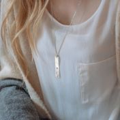 I Love You Braille Necklace - Sterling Silver [Classic]