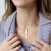 I Love You in Braille Necklace - Silver Plated [Tactile Writing]