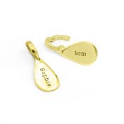 Large Drop Name Charm [18K Gold Plated]