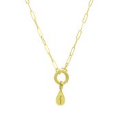 Cara Paperclip Necklace [18K Gold Plated]