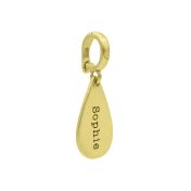 Large Drop Name Charm [18K Gold Plated]
