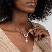 Large Drop Name Charm [Sterling Silver]