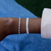 Herringbone Bracelet - Sterling Silver