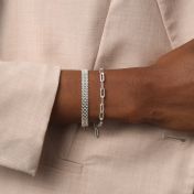 Herringbone Bracelet - Sterling Silver