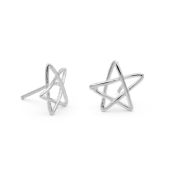 Star Stud Earrings [Sterling Silver]