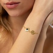 Tree of Life Name Bracelet with Nano Bible [18K Gold Vermeil]