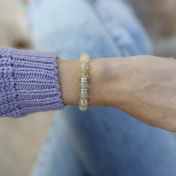 Sunflower Braillo Name Bracelet