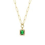 Green Halo Necklace