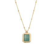 Touch of Nature Malachite Necklace [18K Gold Plated]
