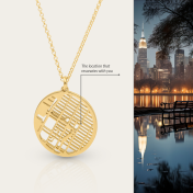 Talisa Map Necklace [18K Gold Plated]