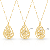 Cherished Spot Map Necklace [14 Karat Gold]