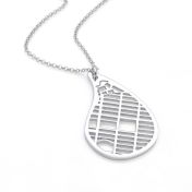 Threads Of Life Map Necklace [Sterling Silver]