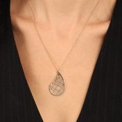 Threads Of Life Map Necklace [18K Gold Plated]