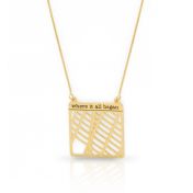 Enchanted Map Statement Necklace [18K Gold Plated]