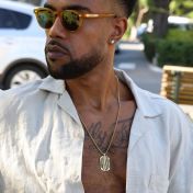 Map Tag Necklace For Men - 18K Gold Vermeil