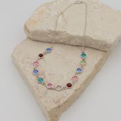 Shining Stars Birthstone Necklace - Sterling Silver