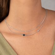 Maria Diamond Necklace with Nano Bible [Sterling Silver]