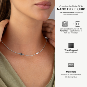 Maria Diamond Necklace with Nano Bible [Sterling Silver]