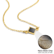 Maria Necklace with Nano Bible [18K Gold Vermeil]