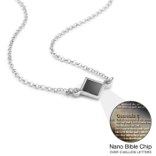 Maria Necklace with Nano Bible [Sterling Silver]