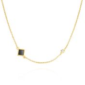 Maria Diamond Necklace with Nano Bible [18K Gold Vermeil]