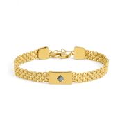Milanese Chain Bracelet With Nano Bible [18K Gold Vermeil]