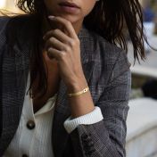 Milanese Chain Bracelet With Nano Bible [18K Gold Vermeil]