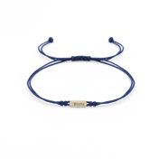 My Story Diamond Name Bracelet - Blue [14 Karat Gold]