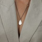 Raindrop Name Necklace [Sterling Silver]