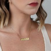Braille Horizontal Bar Necklace