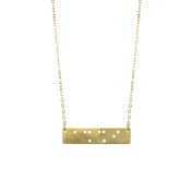 Braille Horizontal Bar Necklace