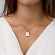 Ann Pearl Tag Necklace