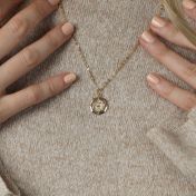 Octagon Roman Coin Necklace