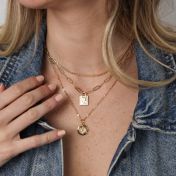 Octagon Roman Coin Necklace