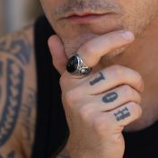 Odysseus Onyx Men Ring - Sterling Silver