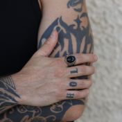 Odysseus Onyx Men Ring - Sterling Silver