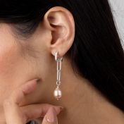 Harmony Pink Pearl Earrings [Sterling Silver]