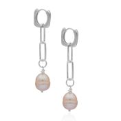 Harmony Pink Pearl Earrings [Sterling Silver]
