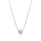 Pavé Circle Necklace With Crystals